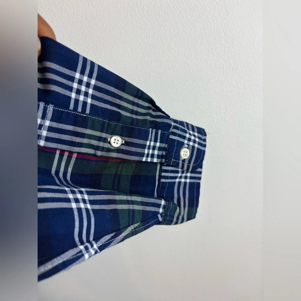 Ralph Lauren Plaid Cotton Button-Down Classic Fit Tartan Shirt Size XL NWOT